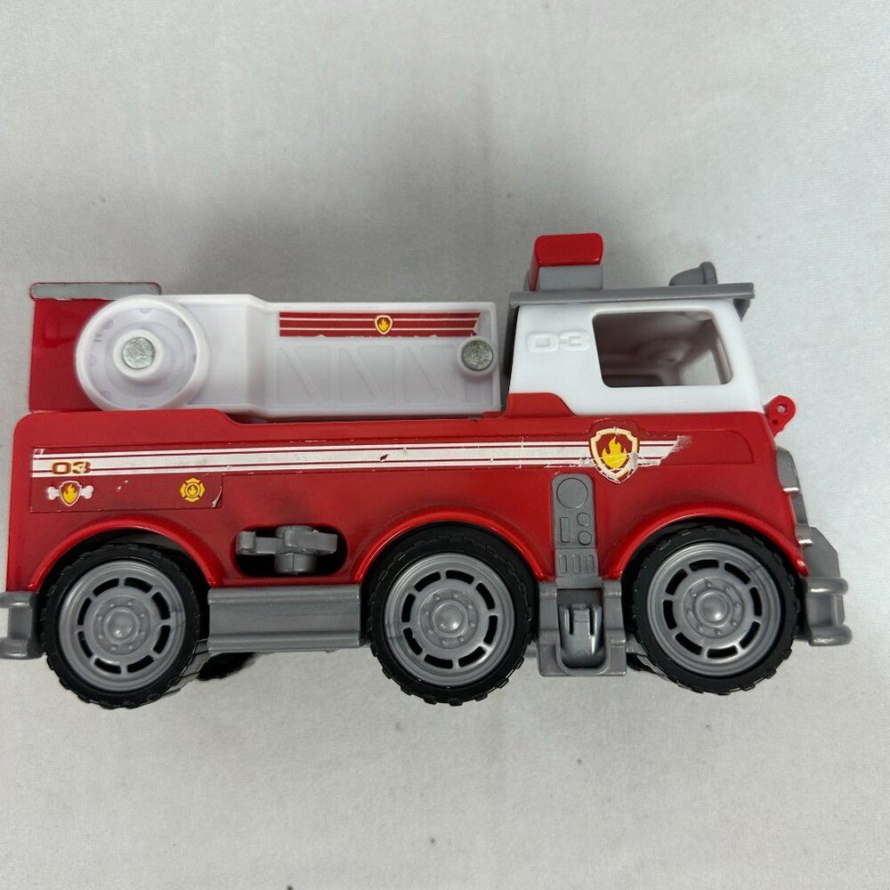 Fire Truck Toy Vehicle Red & White Kids Play Rescue Car Durable Desig